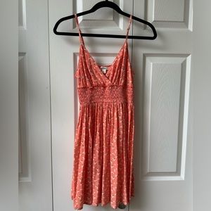 Aeropostale | Floral Orange-Pink Mini Sundress size EXTRA SMALL